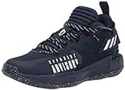 adidas Unisex-Adult Dame 7 Extply Basketball Shoe, Team Navy Blue/White/Team Navy Blue, 8.5 Women/8.5 Men