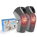 COMFIER Cordless Knee Massager with Heat, Vibration Knee Brace Wrap for Arthritis Pain Relief, 3-in-1 Heating Pad for Knee Shoulder Elbow, Knee Warmer, Gifts for Mom Dad FSA or HSA Eligible