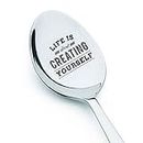 Life is About Creating Yourself mit niedlichem Design.