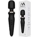 MANFLY Cordless Electric Massager, Handheld Rechargeable Waterproof Massager for Neck Shoulder Back Massage Sports Recovery (Black)