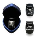 Personalized 1.6'' Small Urn for Ashes, Custom Engraved Decorative Mini Memorial Ashes Keepsake Cremation Urn for Adult Human Male Female Men Women Baby Ashes(Angel Wings)