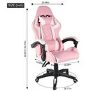 Gaming Chair Racing Ergonomic Recliner Office Computer Desk Seat Swivel Chair