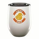 Lucky Duck Gift for Fun Creative Witty ers 12oz Wine Tumbler Cup