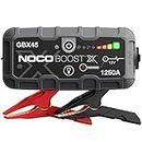 NOCO Boost X GBX45 1250A 12V UltraSafe Lithium Jump Starter, Car Battery Booster, Jump Start Pack, Portable Power Bank Charger, and Jumper Cable Leads for up to 6.5L Petrol and 4.0L Diesel Engines