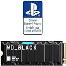 WD_BLACK 1TB SN850 NVMe SSD for PS5 Consoles Solid State Drive with Heatsink - Gen4 PCIe, M.2 2280, Up to 7,000 MB/s - WDBBKW0010BBK-WRSN