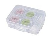 Okayji Transparent Contact Lenses Case Lens Keeper Holder Storage Box Container for Home and Travel Kit, 1- Set