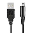 3DS USB Charger Cable, Power Charging Lead for Nintendo New 3DS XL/New 3DS/ 3DS XL/ 3DS/ New 2DS XL/New 2DS/ 2DS XL/ 2DS/ DSi/DSi XL Black