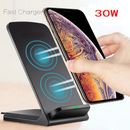 30W Wireless Charger Fast Charging Stand Dock For iPhone 11 12 13 14 15 Pro Max