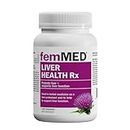 femMED Liver Cleanse Detox & Repair Formula - Herbal Liver Support Supplement with Milk Thistle Extract with Silymarin, Dandelion Root, Yarrow, Burdock Root & Artichoke Extract for Liver 120 Capsules