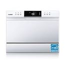 COMFEE’ Portable Mini Dishwasher, Energy Star, Countertop, 6 Place Settings, with 8 Washing Programs, Speed, Baby-Care, ECO& Glass, Dish Washer for Dorm, RV& Apartment, White