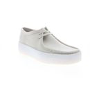 Clarks Wallabee Cup 26158153 Mens White Oxfords & Lace Ups Casual Shoes 10.5