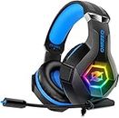 Ozeino Gaming Headset for PS4 PS5 PC,PS4 Headset with Microphone 3D Surround Sound Headphones Noise Cancelling RGB Lights…