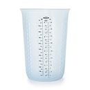 OXO Good Grips 4-Cup Squeeze & Pour Silicone Measuring Cup with Stay-Cool Pattern