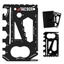 TAC9ER 22-in-1 Wallet Multitool Credit Card Sized Survival Tool Fits in a Pocket EDC Rescue Gear for Quick Fixes