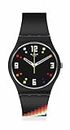 Swatch Black Carousel Quartz Casual Black Watch (Model:SO28B705)