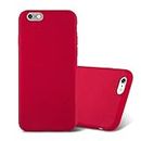 Cadorabo Funda para Apple iPhone 6 / iPhone 6S en Frost Rojo - Cubierta Proteccíon de Silicona TPU Delgada e Flexible con Antichoque - Gel Case Cover Carcasa Ligera