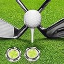 MLEHN Lettore verde da golf, 4,8 cm, per mettere verde con bolla orizzontale ad alta precisione, accessori da golf, regali per uomini e donne, 2 pezzi