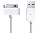 Cavo dati USB Compatibile con iPhone 4 4S iPad 1 2 3 Ricarica iPod 1 M