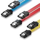 deleyCON SATA Cable + Sets 3x 50cm gerade - Bunt