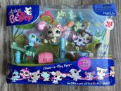 Littlest Pet Shop SET Chase-N-Play Park 846 Hummingbird 847 Frog 848 Cat SEALED!