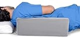 FOVERA Patient Sleep Positioner Pillow for Perfect Resting Position in Bed - Supports The Side Sleeping (Grey Velvet)
