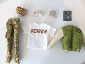 POWER VIBES TAE MIN JEE CAMO OUTFIT & ACCESSORIES  INTEGRITY TOYS  COMPLETE