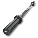 E.T.ENERGIC 4ft Olympic Barbell, 47" Barbell 500-lbs Capacity Black Bar Solid Steel Hard Chrome Finish for 2" Olympic Plates, for Weightlifting, Powerlifting, Gym Home Exercises…