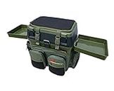 Roddarch Fishing Seat Box with 2 Side Trays & Logo Backpack