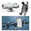 DFV mobile - Supporto Attacco Manubrio 360 for Bici e Moto Professionale Girevole e Automatico for Kazam TV 4.5 - Nero