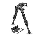 Zeadio Pivot Tiltable Bipod with Sling Mount and Adapter for Picatinny Weaver Rail, 7 to 10 Inches (F19S)