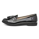 Lilley Anais Womens Black Patent Loafer - Size 6 UK - Black