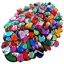 Gemstones For Kids Arts And Crafts, Craft Supplies Gems Coloured Jewellery, Treasure, Jewels 100g Assorted Shapes Colours Sizes