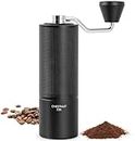 TIMEMORE Chestnut C3S Manual Coffee Grinder, Hand Coffee Grinder with Adjustable Grind Setting, Stainless Steel S2C Conical Burr Coffee Grinder, for Espresso to French Press (C3S Black)