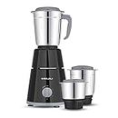 Bajaj GX-1 Mixer Grinder 500W|Superior Mixie For Kitchen|2-in-1 for Dry Grinding| Blade Function With Titan Motor|3 Stainless Steel Mixer Jars|1 Year Product Warranty By Bajaj|Black