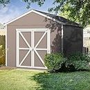 Handy Home Products Rookwood 10x12 Do-It-Yourself Wooden Storage Shed Brown