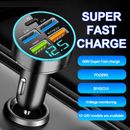 4 USB Port Fast Car Charger PD 3.1A Cigarette Lighter Adapter for IPhone Samsung