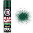 1 x 250ml 151 Green Gloss Aerosol Paint Spray Cars Wood Metal Walls Graffiti