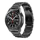 Syxinn Compatible con Cinturino per orologio Galaxy Watch 46 mm/Gear S3 Frontier/Classic 22 mm Band Acciaio Inox Metallo Sport Cinturino Braccialetti per Huawei Watch GT 3 46 mm/GT 2 46 mm/Moto 360