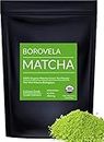 Borovela USDA Organic Matcha Green Tea Powder - Culinary Grade - For Smoothies Lattes and Baking - 100g 3.5oz