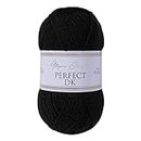 Utopia Crafts DK Double Knitting Yarn, 100g (Black)