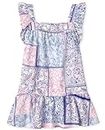 The Children's Place Baby Girls' and Toddler Sleeveless Dressy Special Occasion Dresses, Navy Flutter, 5T
