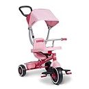 Radio Flyer Pedal & Push 4-in-1 Stroll 'N Trike, Pink Tricycle, Tricycle for Toddlers Age 1-5, Toddler Bike (Amazon Exclusive), Large