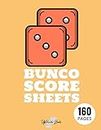 Bunco Score Sheets: Bunco Tally Sheets Dice Game Kit Party Supplies Paper Scorecards Pads Set Gifts Large Print | Volume 5