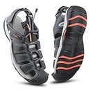 FUEL Fisherman Sandals for Men Comfortable & Lightweight, Flexible & Breathable Stylish Casual Sandals Protective Bump Toe Perfect Outdoor Beach Anti-Skid Sports Footwear For Gents (Soldier-08)