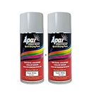 APAR Automotive Spray Paint Super White (RC Colour Name) Compatible for Toyota Cars -225 ml (Pack of 2-Pcs)