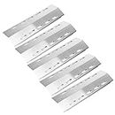 GFTIME Grill Heat Plate Replacement Parts for Ducane 5 Burner 30400042, 30400043, 30400045, 30458501, 30500701, 30500097 Gas Model Grills, 16 7/8" Stainless Steel Burner Cover, 5Pack