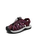 DREAM PAIRS Womens Closed Toe Hiking Summer Outdoor Sport Athletic Sandals,Size 10,FUCHSIA,160912-W-NEW
