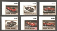 Coches Ferrari deportivos 2005 Guinea Bissau 3086/3091 B nuevos