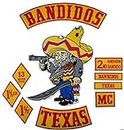 Bandidos Patches Biker Vest Iron-On Jacket Active