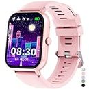 JUBUNRER Kids Smart Watch for Girls Boys Watches Phone Bluetooth Call Heart Rate Sleep Pedometer Step Counter Sport Game Fitness Activity Trackers Calculator Teenage Gifts 3+ Year Old for IOS Android